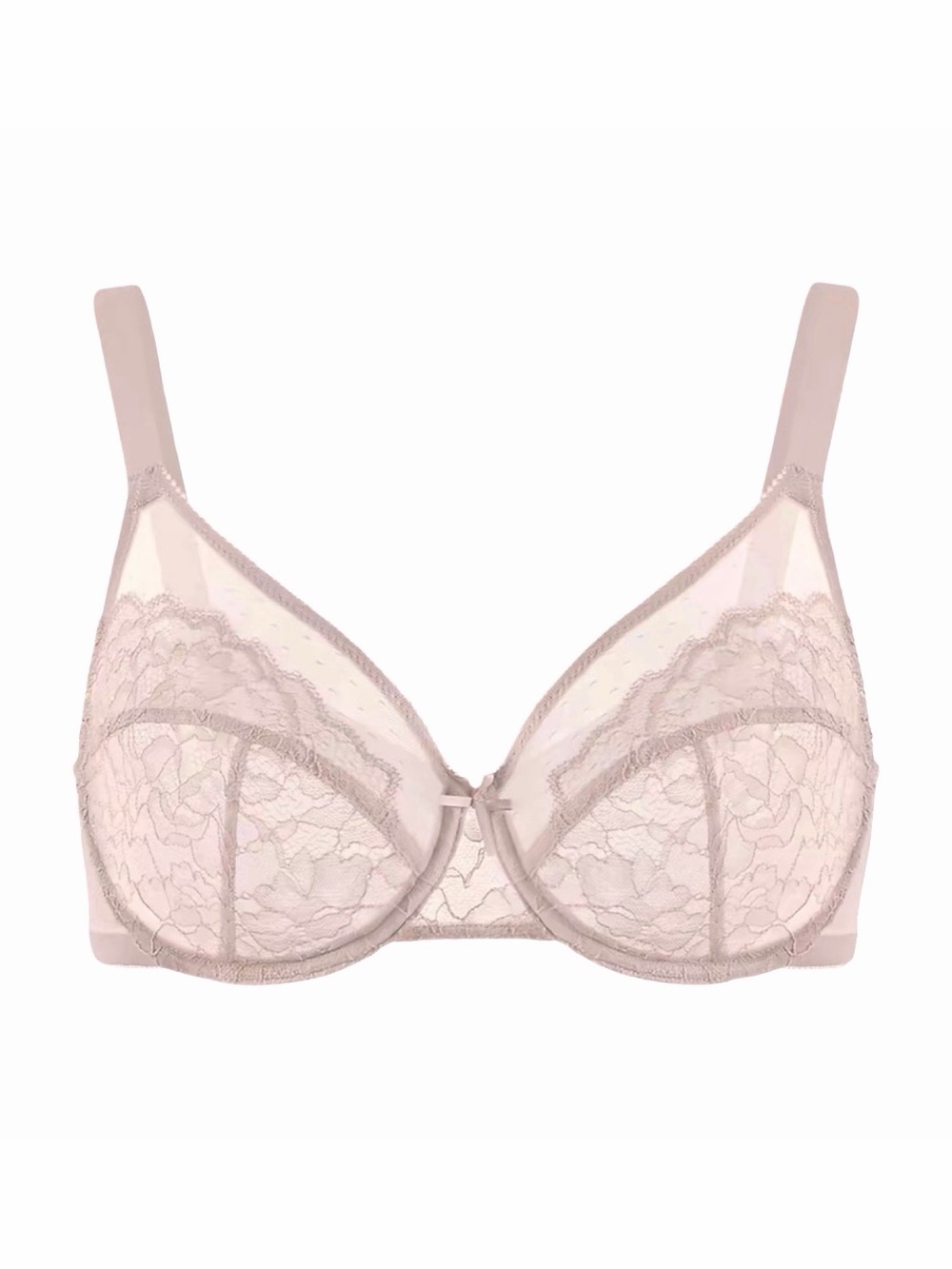 HSIA Enchante Lace Unlined Underwire Bra - Size 42H - Dark Pink